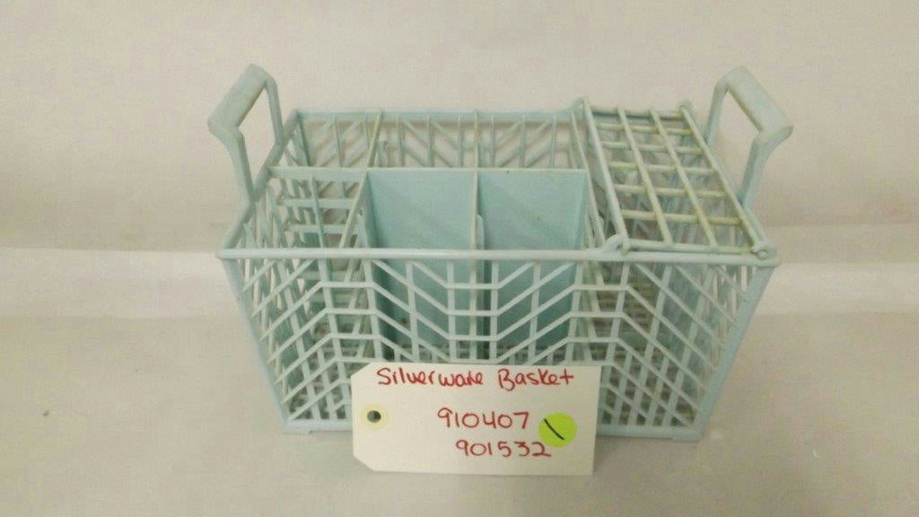 MAYTAG WHIRLPOOL DISHWASHER 910407 901532 SILVERWARE BASKET USED MAYTAG WHIRLPOOL DISHWASHER 910407 901532 SILVERWARE BASKET USED